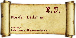 Moré Diána névjegykártya